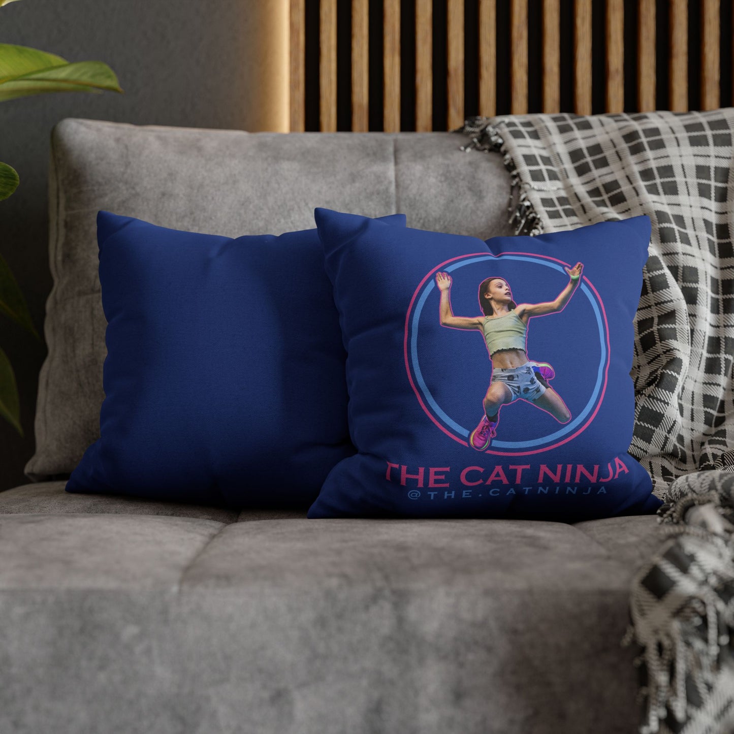 Spun Polyester Square Pillowcase